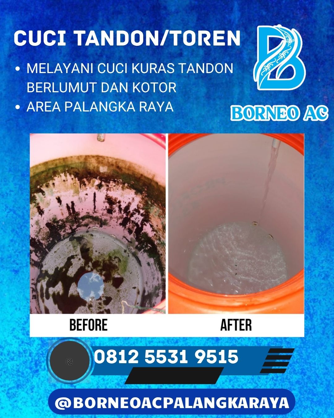 Jasa Cuci Kuras Tandon Toren Palangkaraya WA 0812 5531 9515